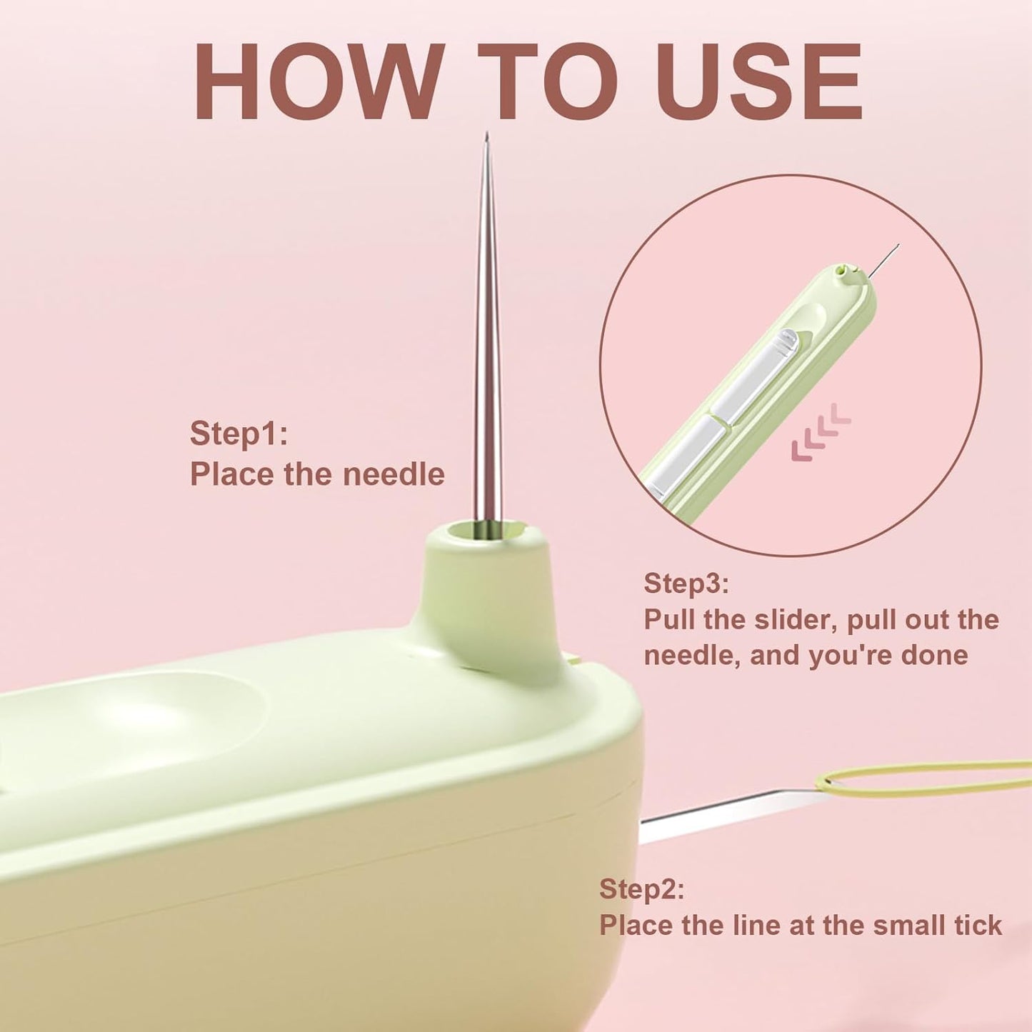 2-in-1 Needle Threader & Seam Ripper Tool