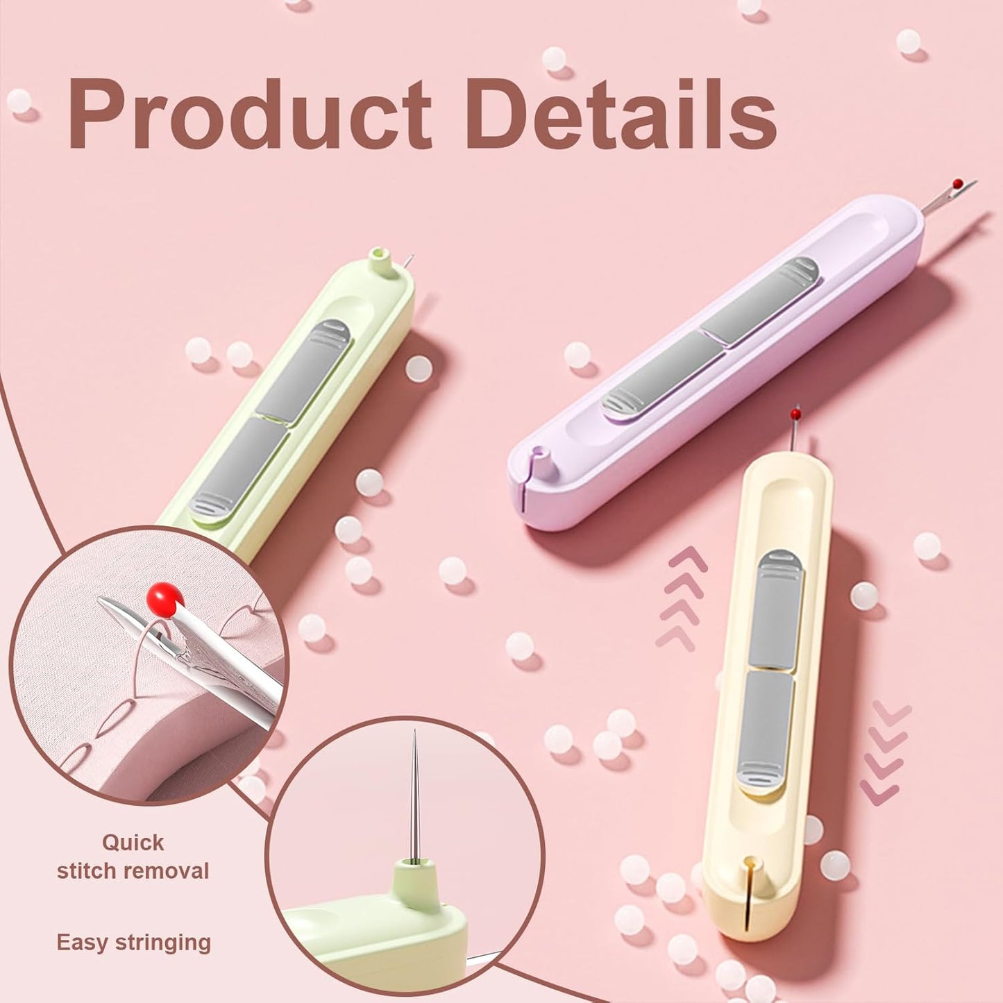 2-in-1 Needle Threader & Seam Ripper Tool